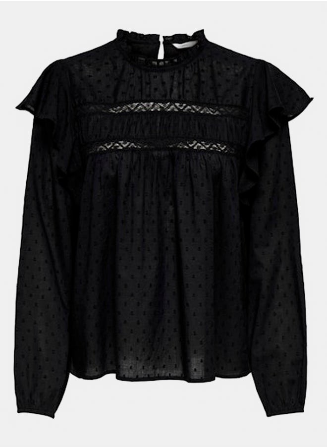 Onlkatti L/S Dobby Top Wvn Noos