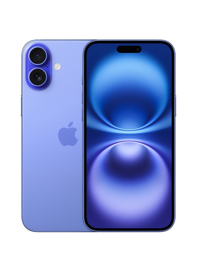 آيفون 16 Ultramarine 5G سعة 128 جيجابايت مع FaceTime - النسخة الدولية
